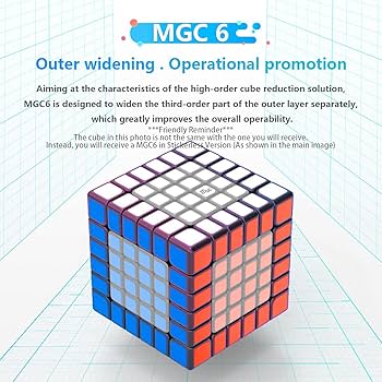 Amazon.com: CuberShop YJ MGC 6x6 Magnetic Stickerless Speed